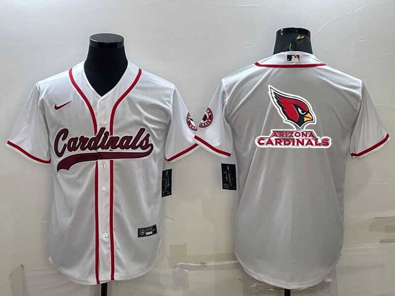 Men's Arizona Cardinals White Team Big Logo With Patch Cool Base Stitched Baseball Jersey,We sell and wholesale Men's Arizona Cardinals White Team Big Logo With Patch Cool Base Stitched Baseball Jersey on line form chian!